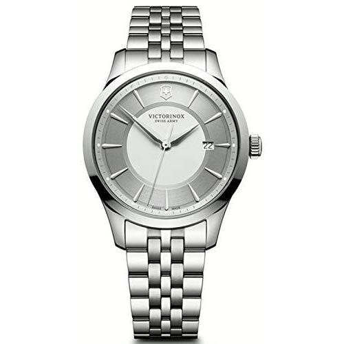 最新な Victorinox 雑貨 インテリア 贈り物 プレゼント ファッションのお店 Alliance メンズ ステンレススチールブレスレット付き アナログスイスクォーツウォッチ V2412 メンズ腕時計