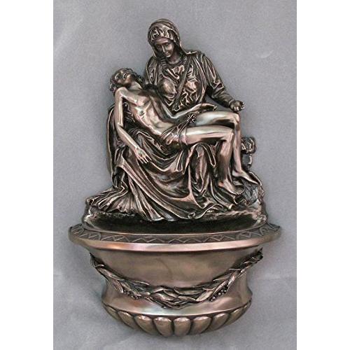 【特別訳あり特価】 Mary Hail Gifts 10"【並行輸入品】 Bronze, Cold-cast a in Font Water Holy Pieta Beautiful A オブジェ、置き物