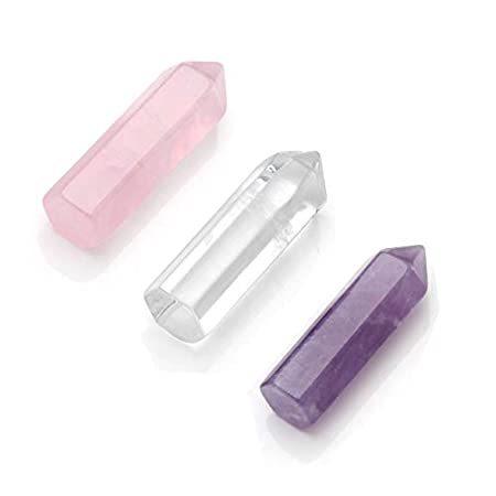 注目ショップ ブランドのギフト クリアクォーツポイント ヒーリングクリスタルワンド 35mm 3 8個 Pesoenth 天然アメジスト ファ ローズクォーツ クリスタルポイント その他インテリア雑貨 小物 Www Quantumbytestore Com