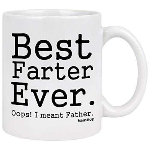 素晴らしい価格 ティーカップ コーヒーマグ ギャグギフト 父の日 Meant I Ever Farter Best 父 11オンス (白 パパ パパ パパ パパ ブレスレット