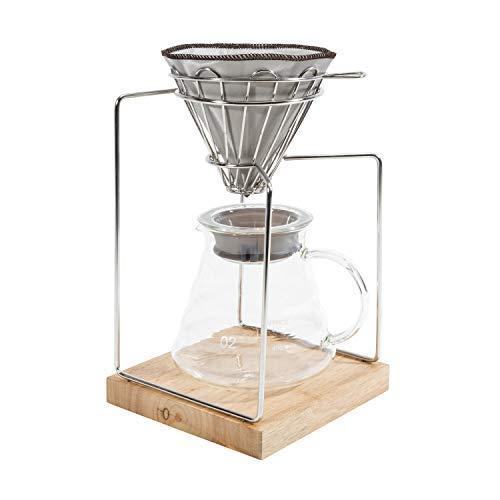 人気no 1 雑貨 インテリア 贈り物 プレゼント ファッションのお店 コーヒーのドリップコーヒーメーカーの醸造所セット 再利用可能なメッシュフィルター オンスのガ アウトドア調理器具 Kasmed Uz