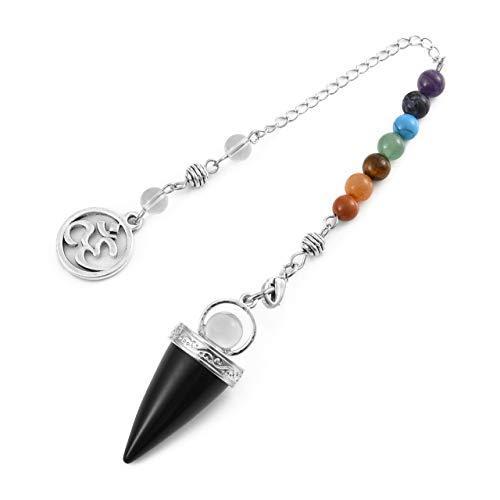 新品本物 占い ダウジング振り子 クリスタル アメジスト Pesoenth 雑貨 インテリア 贈り物 プレゼント ファッションのお店 7チャクラ ラッキ ポインテッドオム 円錐形 宝石 インテリア雑貨