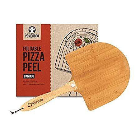 折りたたみ式木製ハンドルで簡単に収納可能 竹製ピザピール Pomodoro Chef 直径12インチ 自家製ピザパン グルメ高級ピザパドル その他インテリア雑貨、小物 驚きの値段