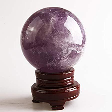 NARA Natural Amethyst Ball Crystal Healing Sphere Ball,Rare Protective Powe