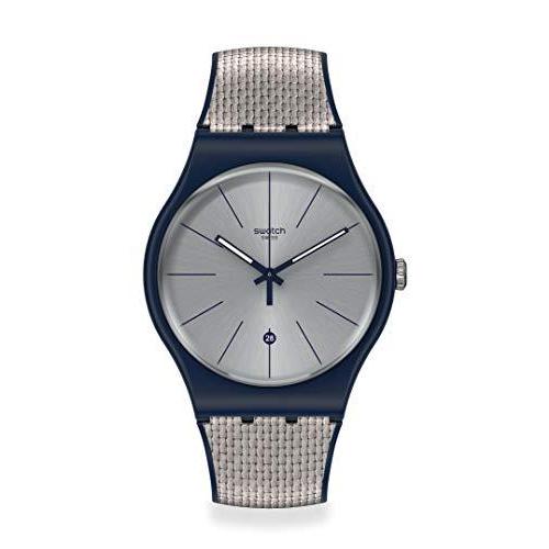 世界有名な Swiss Gent New Swatch Quartz SUON402)【並行輸入品】 (Model: Watch Casual 20 Blue, Strap, Silicone 腕時計