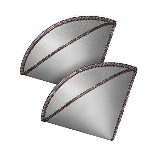 100 本物保証 Yhn ステンレススチール メッシュ コーヒーフィルター 2パック 柔軟 折りたたみフィルター 再利用可能 1 魅力的な Theculturewire Com