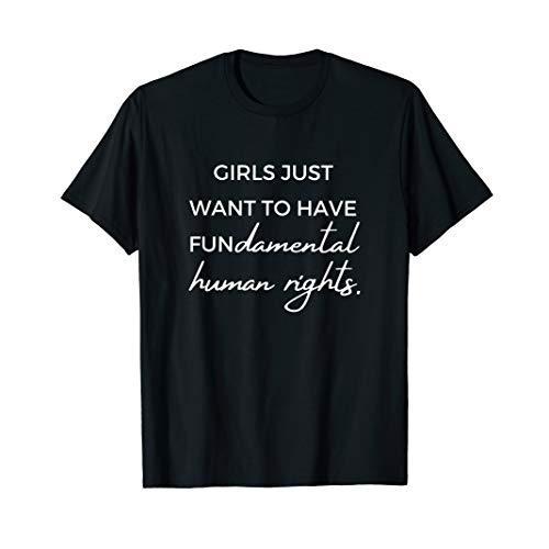 素晴らしい品質 Girls Just Want to Have Fundamental Human Rights Feminist AF T-Shirt【並行輸入品】 腕時計