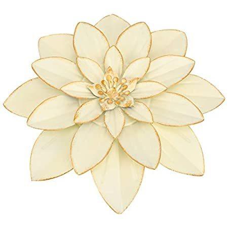 限 定 販 売 Yardwe メタルホワイトフラワー 壁吊り花装飾 背景 壁掛け彫刻 3d造花 インスピレーションを与える壁装飾 ウォールアート オブジェ 置き物 Baskincoffee Vicom Corp Com