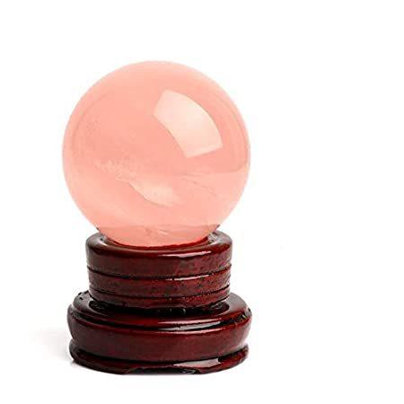 小物などお買い得な福袋 Xici ヒーリング クリスタル 天然ピンクローズクォーツ ジェムストーン 2 55インチ 65mm ボール 占い球 木製スタンド付き その他インテリア雑貨 小物 Desixflix Net