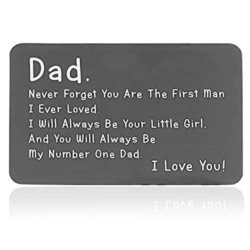 超熱 Daughter 雑貨 インテリア 贈り物 プレゼント ファッションのお店 I 父の日ギフ 男性への誕生日ギフト お父さんへのギフト お父さん への刻印 Dadの文字入り You Love メンズアクセサリー