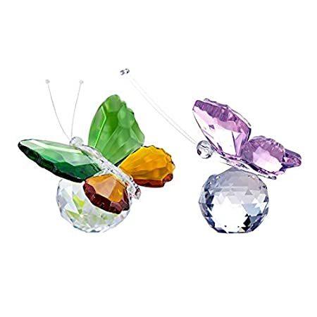 【SALE／60%OFF】 DORA & HYALINE H&D Crystal Paperwei Glass Art Collection Figurine Butterfly その他インテリア雑貨、小物