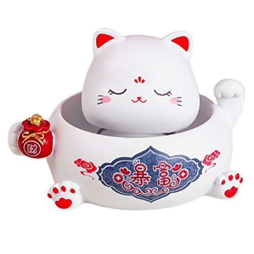 特価 Decorations Dashboard Car Toys Bobblehead Animal Head Shaking Cat Japanese Fortune Cat Neko Maneki NUOBESTY Ornaments Style)【並 (Random オブジェ、置き物