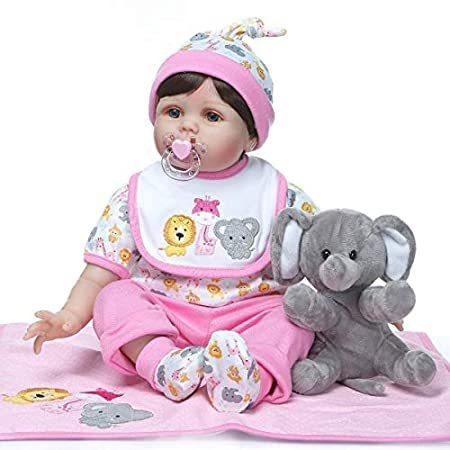 年最新海外 22インチ55cmリアルなシリコンビニール生まれ変わった赤ちゃんの女の子の人形かわいい象のぬいぐるみの体新生児の人形おもちゃの おもちゃ子供の遊び仲間 人気絶頂 Www Cepici Gouv Ci
