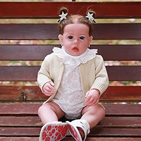 送料無料 Rebornova リボーンベビードール インチ ソフトボディ 本物そっくり リアルな女の子の人形 誕生日ギフトセット 3歳以上 美しい Regionmarket Store
