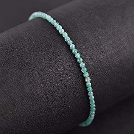 最安挑戦！ Emerald Natural AA Odrilliongems Gemstone Ste Plated Rhodium Bracelet Beads その他インテリア雑貨、小物