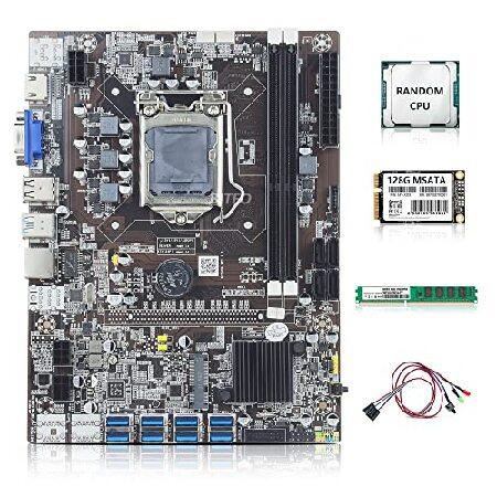 【楽天カード分割】 B75 マイニング マザーボード 8 USB 3.0 → PCI-E 16X グラフィックスカード LGA 1155 CPU DDR3 SATA HD マザーボード