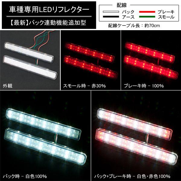 LEDリフレクター ワゴンR スティングレー スモール・ブレーキ・バック連動 ブレーキランプ｜minasamashop｜02