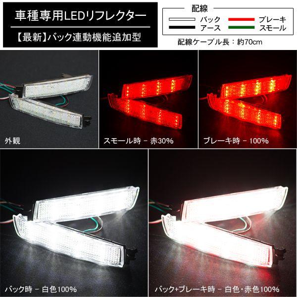 LEDリフレクター セレナ C25 スモール・ブレーキ・バック連動 ブレーキランプ｜minasamashop｜02