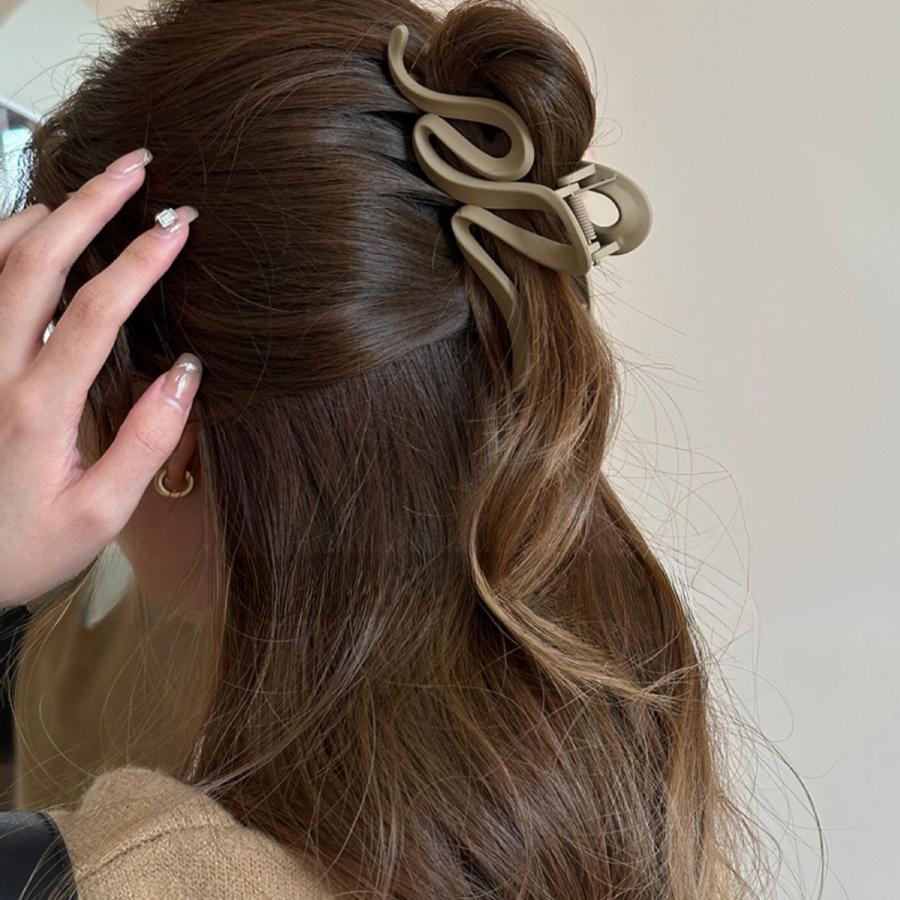 バンスクリップ 2点セット ヘアクリップ ヘアアクセサリー 大きめ