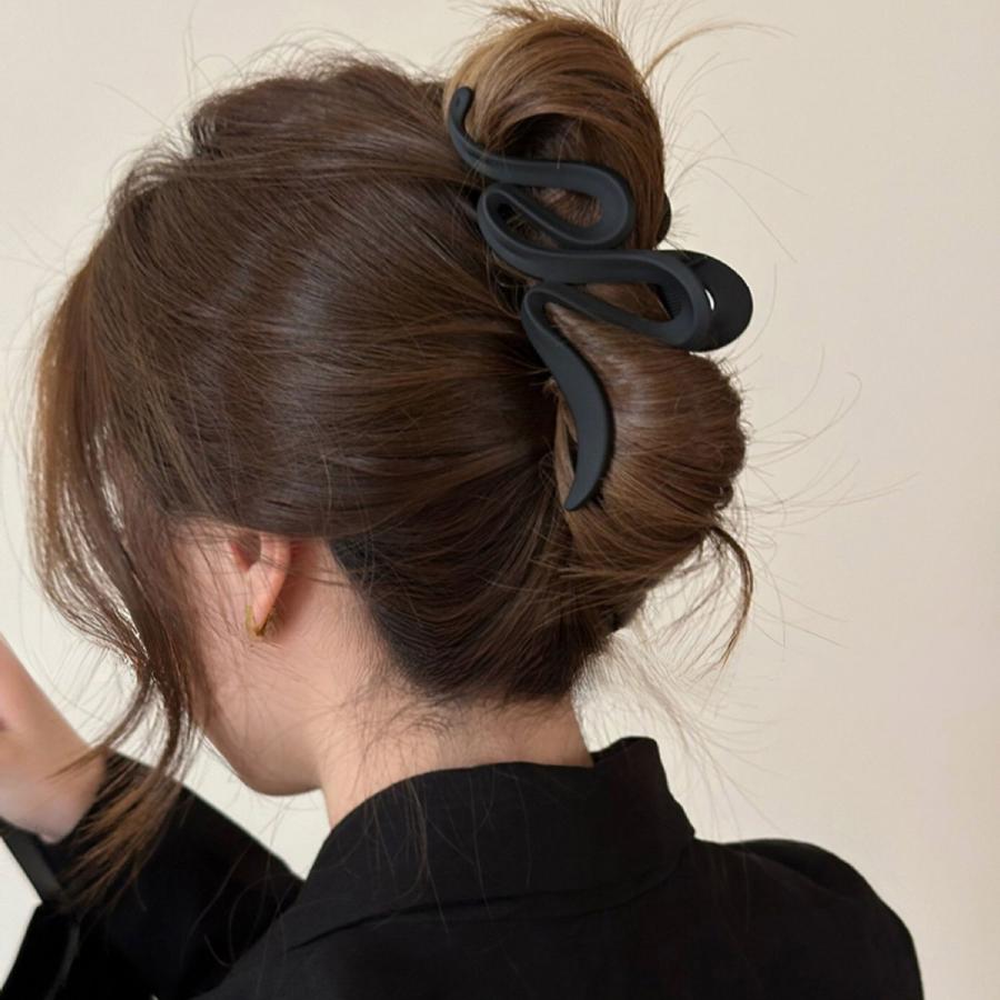 バンスクリップ 2点セット ヘアクリップ ヘアアクセサリー 大きめ