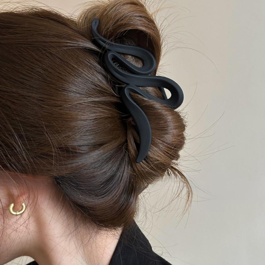 バンスクリップ 2点セット ヘアクリップ ヘアアクセサリー 大きめ