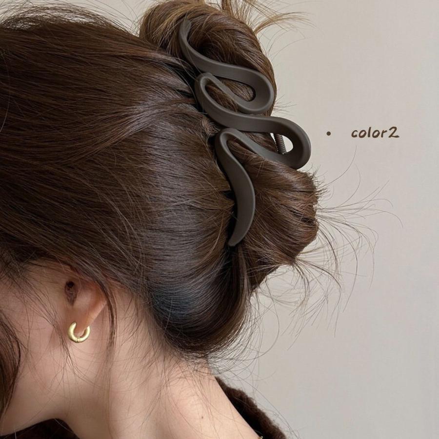 バンスクリップ 2点セット ヘアクリップ ヘアアクセサリー 大きめ