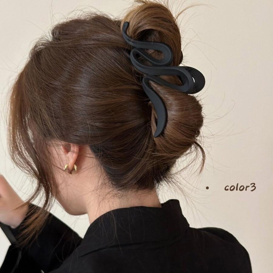 バンスクリップ 2点セット ヘアクリップ ヘアアクセサリー 大きめ