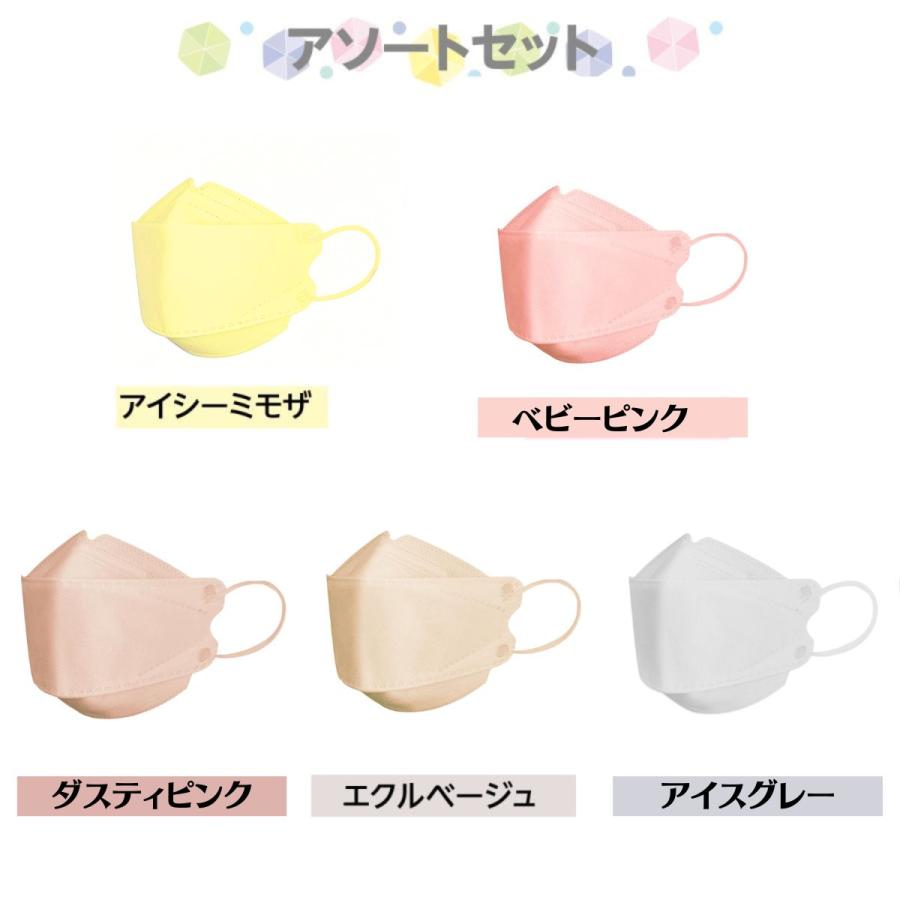 爆買 マスク 血色カラー 不織布 立体 KF94と同形状 50枚 40枚 4