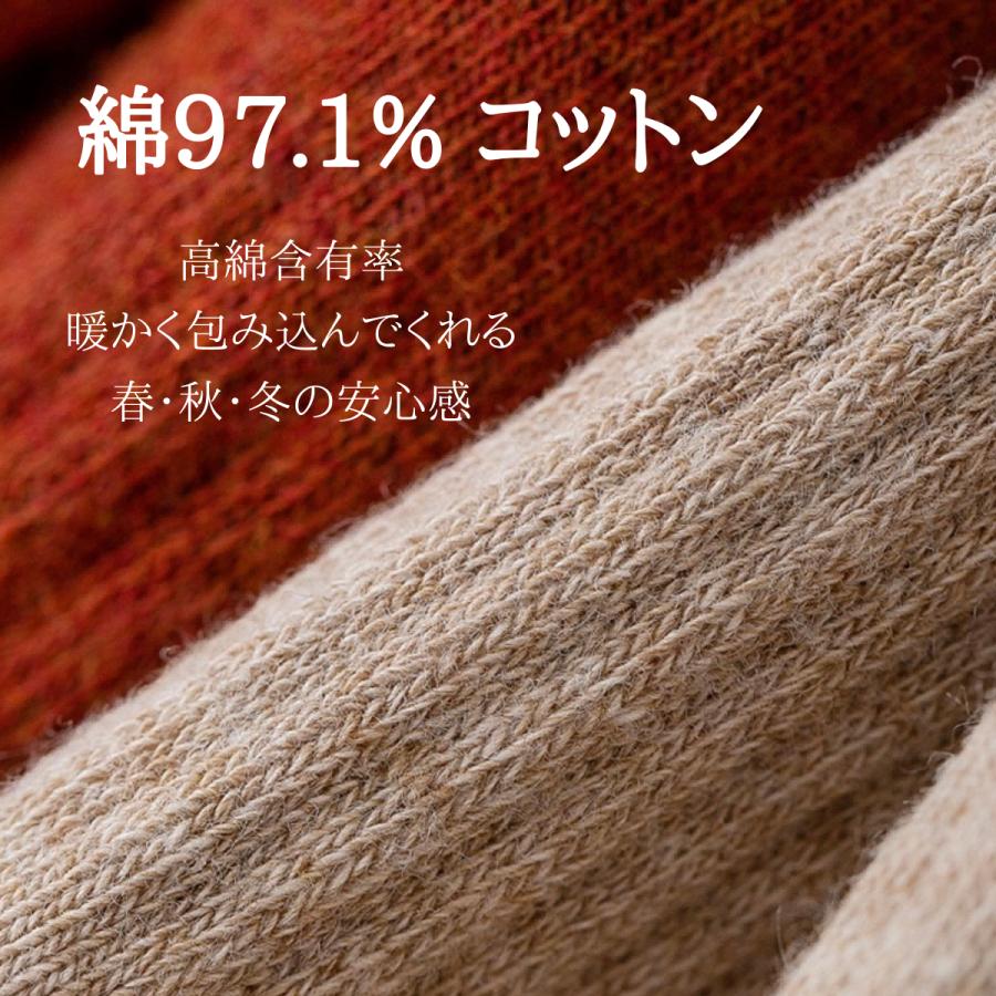 靴下 ソックス ３足セット レディース クルーソックス 綿100% 22.5-25cm 冷え取り 防臭 消臭 抗菌 敏感肌 温活 防寒 冷え対策 蒸れない 爆買 | ブランド登録なし | 04