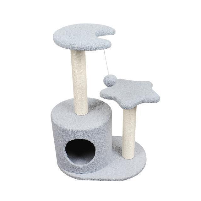 【新品訳あり】 キャットタワー 猫タワー おしゃれ 据え置き キャット猫タワー 中小型猫 紐付ベージュ 猫用品 爪とぎ 麻 多頭飼い 子猫 頑丈 スタジアム ふわふわ 組立簡単 【W1766071341】(9718円)