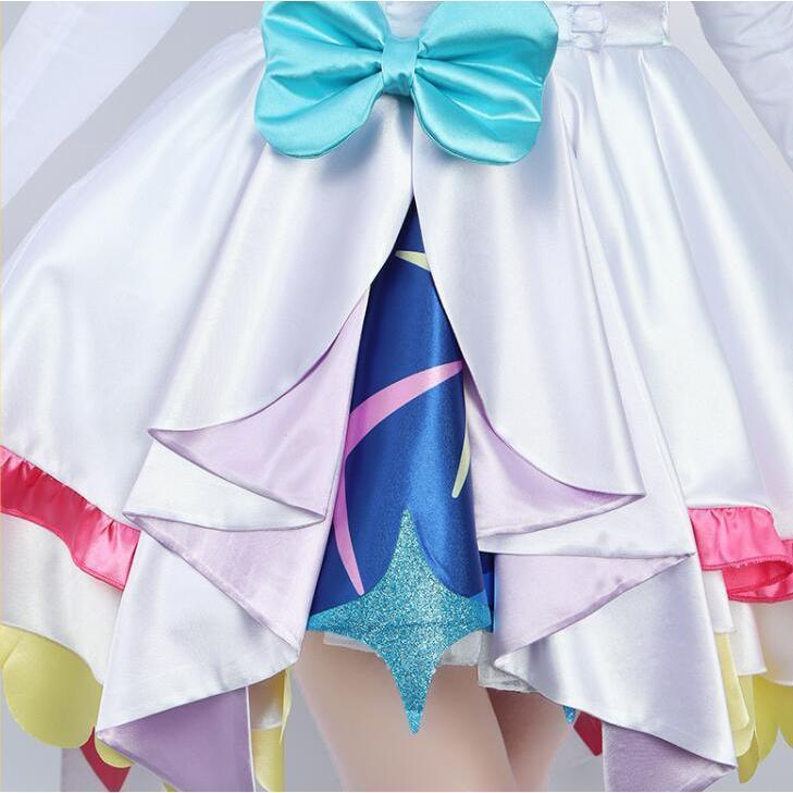 【アウトレット品】 新品 ひろがるスカイ！プリキュア 風 虹ヶ丘ましろ にじがおかましろ キュアプリズム コスプレ衣裝 ウィッグ レディース コスプレ衣装 変装 仮装 【2108270825】(11601円)