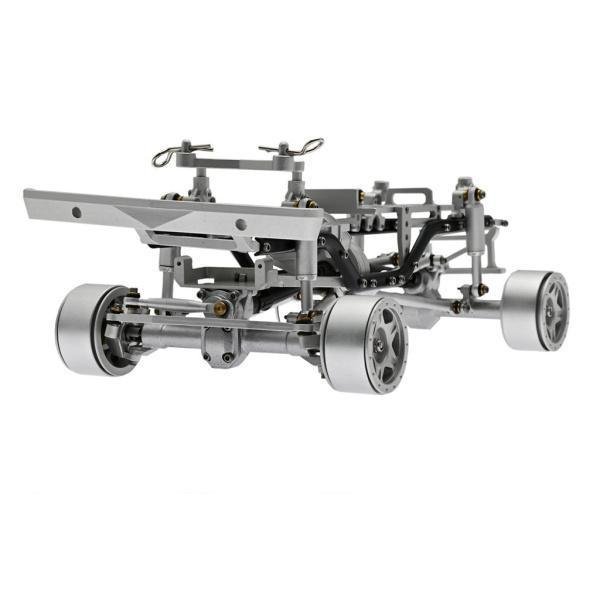 1:24アキシャルSCX24用RCフレームシャーシ90081デッドボルトシボレーC10DIYパーツシルバー 24アキシャルSCX24用RCフレームシャーシ90081デッドボルトシボレーC10DIYパーツシルバー