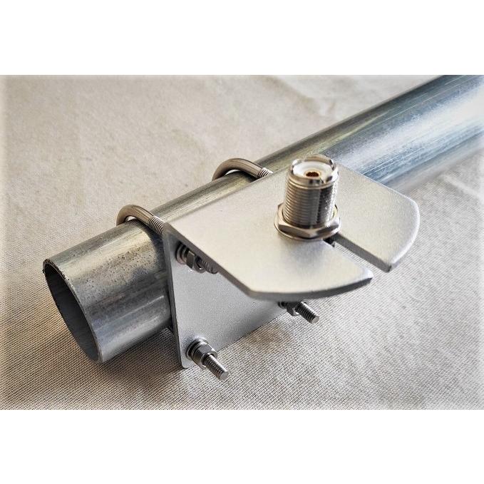 アルミニウム合金製 縦、横取付可能 アンテナ基台 M/Mコネクター付