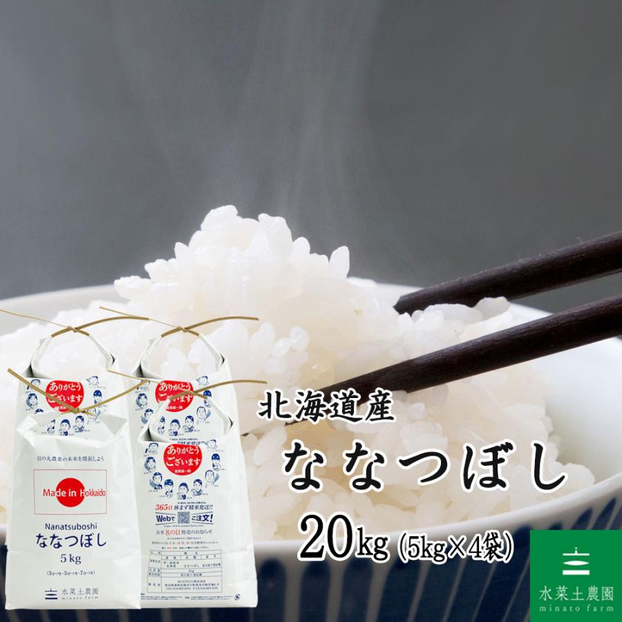 ななつぼし 米 お米 精米 20kg （5kg×4袋） 白米 北海道産（選べる