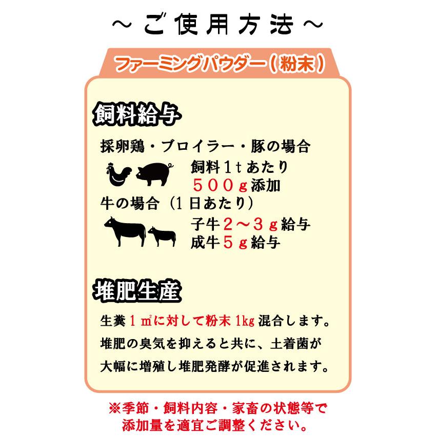 ファーミングパウダー　パイナップル果汁粉末混合飼料　A飼料　1kg |  | 02