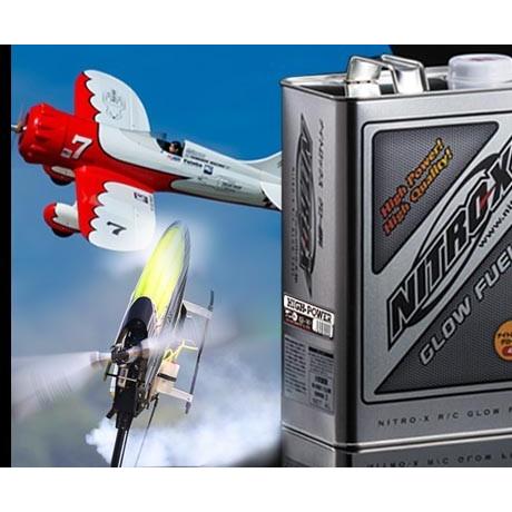 NITRO-X グロー燃料 SKY MASTER 飛行機・ヘリ用 4L OSエンジン ナイト