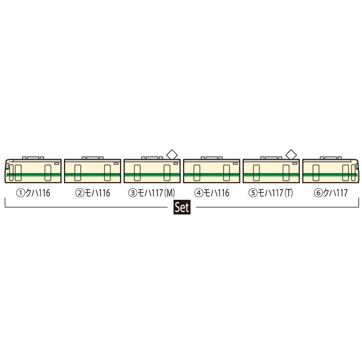 98733　JR 117-300系近郊電車(福知山色)セット　トミックス   Nゲージ｜minato-m