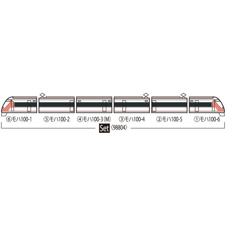 トミックス 98804 東武100系スペーシア(登場時カラー)セット(6両
