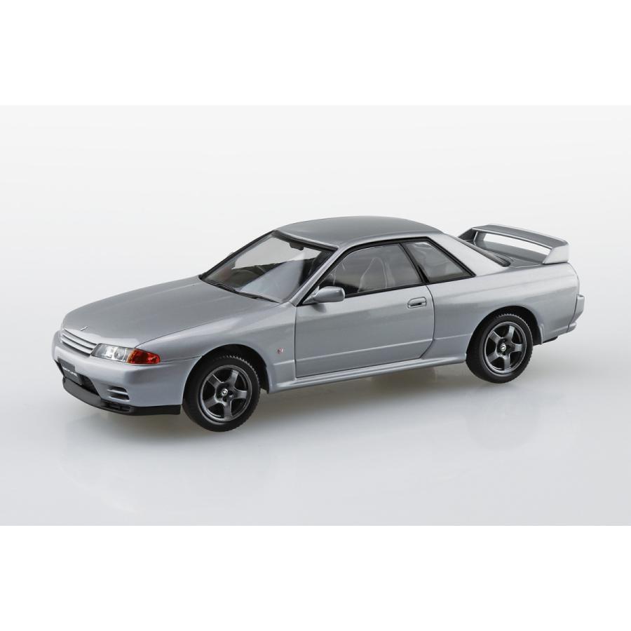 ニッサン R32スカイラインGT-R スパークシルバー　アオシマ 1/32 ザ・スナップキット No.14-D プラモデル 同梱不可｜minato-m