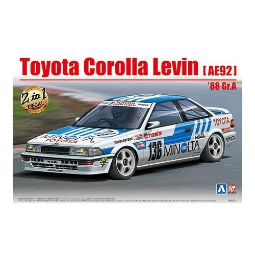 プラッツ1/24 トヨタカローラレビングループA プラモデル完成品 1/24 トヨタ カローラ レビン AE92 '88 Gr.A仕様 BEEMAX No.12