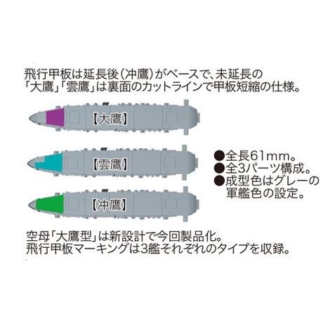 フジミ模型 1/3000 軍艦17 海上護衛戦空母艦隊セット 大鷹型/武蔵