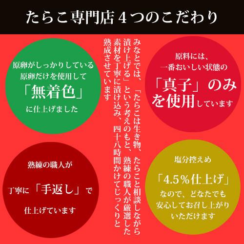 訳あり タラコ お試し セット 無着色 たらこ 明太子 送料無料｜minato-s｜04