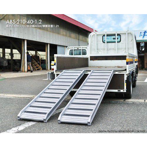アルミス アルミブリッジ 2本セット ABS-210-40-1.2 (210cm/幅 アルミス アルミブリッジ 2本セット ABS-210-40-1.2 (210cm/幅