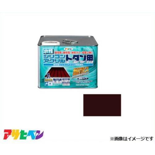 アサヒペン 水性シリコンアクリルトタン用 7L (こげ茶) [ハウスケア