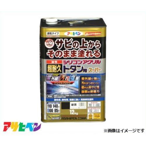 アサヒペン 油性超耐久シリコンアクリルトタン用スーパー 12kg アサヒペン 油性超耐久シリコンアクリルトタン用スーパー 12kg
