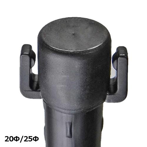 シンセイ 防獣杭 25φ×2100mm 25本セット (イボ付) [鋼管ポール