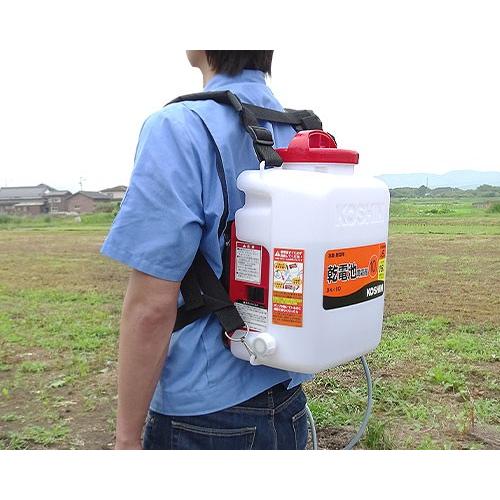 工進 電池式噴霧器 消毒名人 DK-10D＋除草剤セット [噴霧機 動噴]｜minatodenki｜02