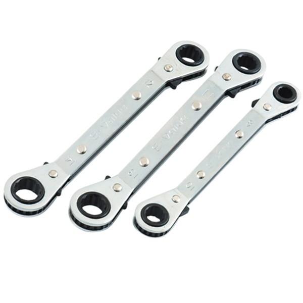 E-Value アングルラチェットセット 3PCS 4977292292566 [スパナ] | E-Value