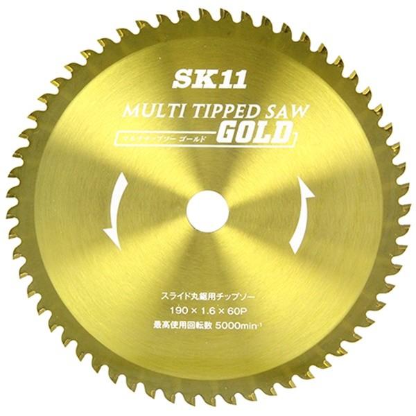 【メール便】SK11 MULTIチップソースライド 190X60P 4977292302173 [丸鋸刃 チップソー 鉄建材用スライド用]｜minatodenki