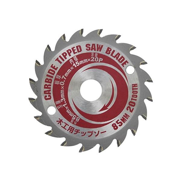 【メール便】SK11 85mm木工用チップソー SCS-8515CT 4977292492379 [穴あけ ねじ締め]｜minatodenki